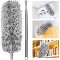 Microfiber Fan Duster – Telescopic Extendable 360° Flexible Dust Cleaner for Home & Office Use