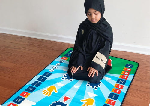 Educational Interactive Prayer Mat for Kids – Touch Sensitive Salah Mat with Audio Guidance & 7 Language Support