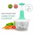1.5L Manual Food Chopper – Hand Press Vegetable & Fruit Cutter | Speedy Kitchen Chopping Tool (Random Color)